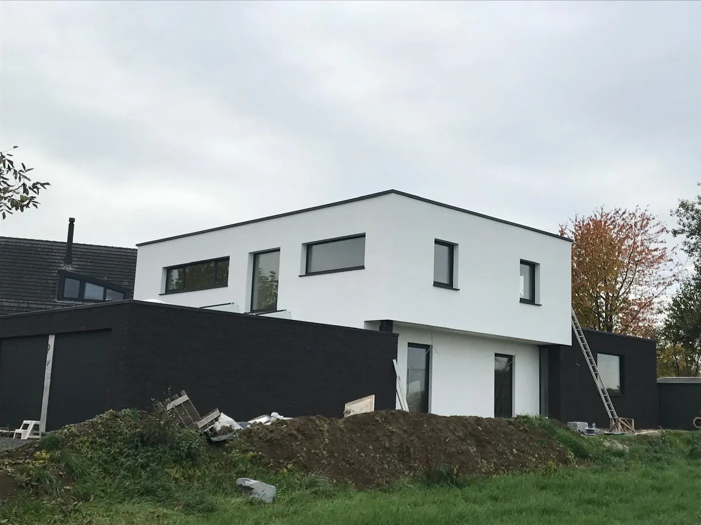 External wall insulation with a render finish